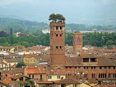 Overzicht stad Luca