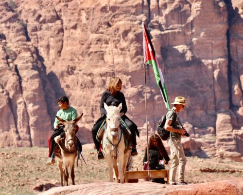 Toeristen in Jordanië
